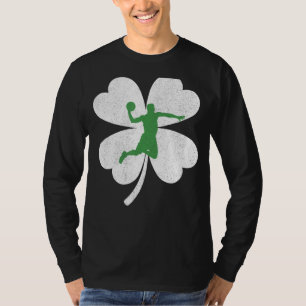 St Patrick's Day Basketball Player Shamrock Lovers T-Shirt