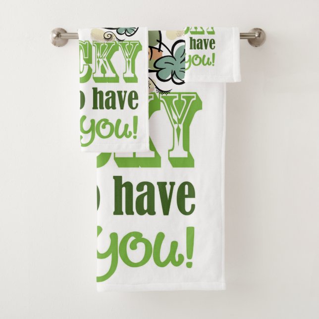 St. Patrick's Day Bathroom Towel Sets (Insitu)