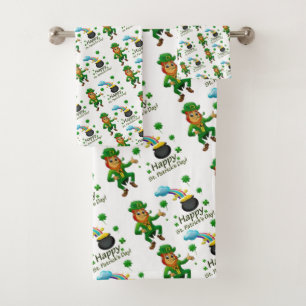 St. Patrick's Day Bathroom Towel Sets