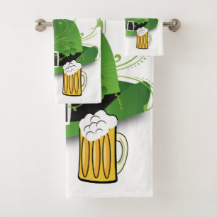 St. Patrick's Day Bathroom Towel Sets Beer