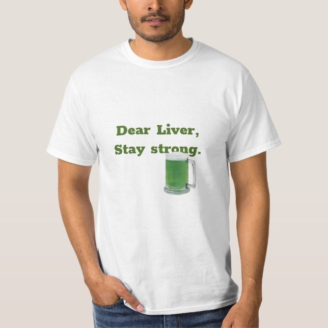 St. Patrick's Day Beer Humour T-Shirt (Front)