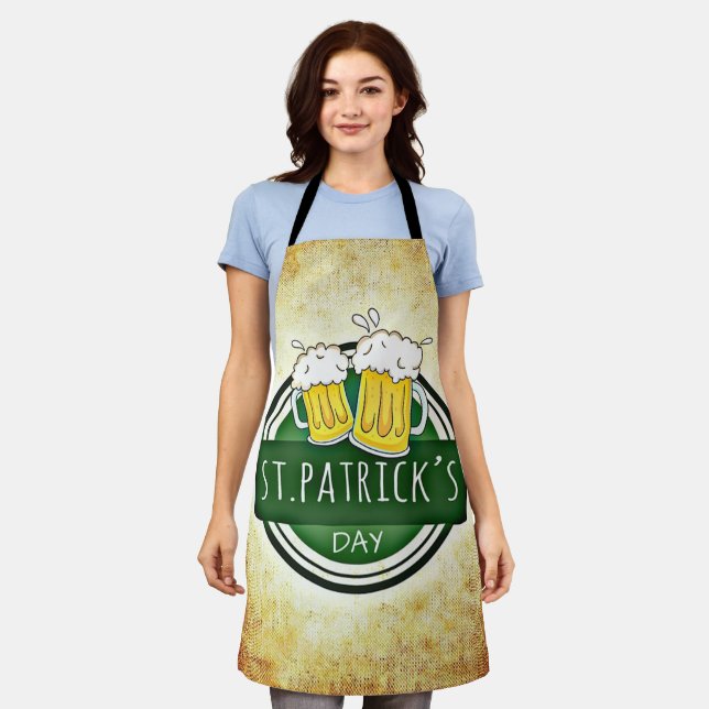 St. Patrick's Day Beers Apron (Worn)