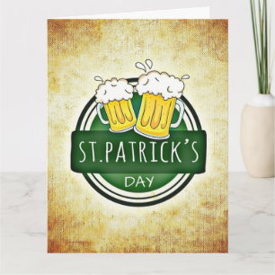 St. Patrick's Day Beers Card
