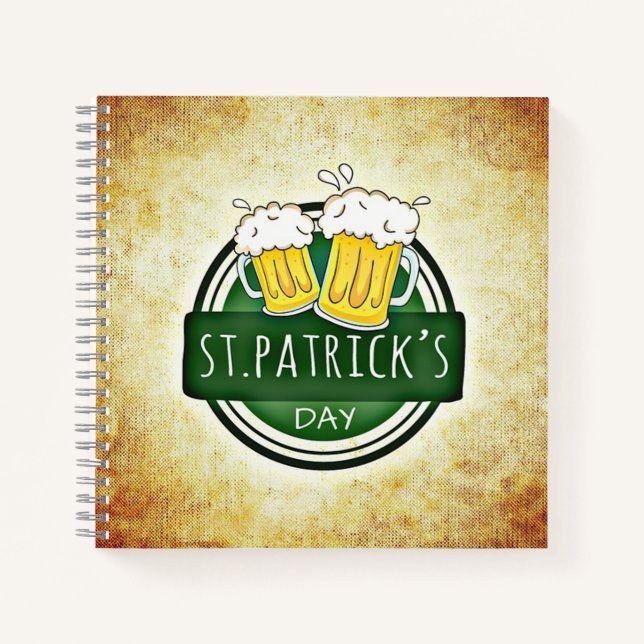 St. Patrick's Day Beers Notebook (Front)