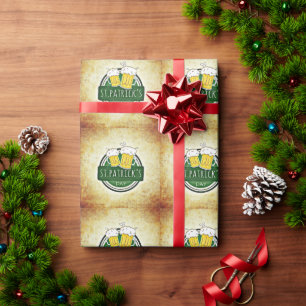 St. Patrick's Day Beers Wrapping Paper