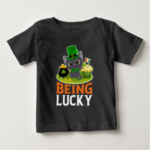 St. Patrick's Day Being Lucky Baby T-Shirt