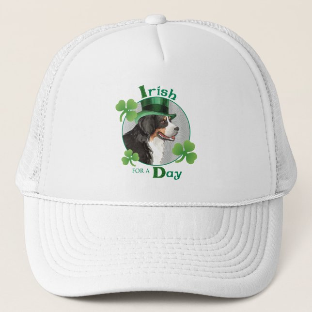 St. Patrick's Day Berner Trucker Hat (Front)