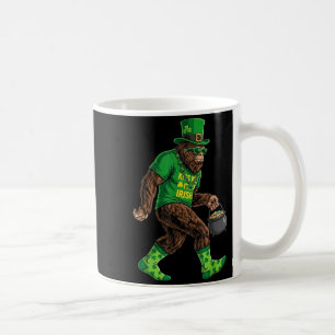St Patricks Day Bigfoot Green Funny Sasquatch Big Coffee Mug
