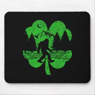 St Patricks Day Bigfoot Irish Sasquatch Saint Padd Mouse Mat
