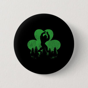 St Patricks Day Bigfoot Sasquatch Shirt Saint Padd 6 Cm Round Badge