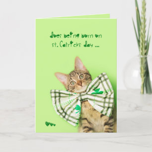 St. Patricks Day Birthday Card