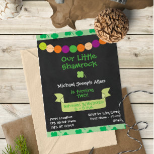 St Patrick's Day Birthday Invitation