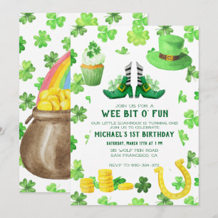 St. Patrick's Day Birthday Party Invitation