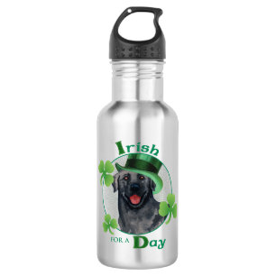 St. Patrick's Day Black Lab 532 Ml Water Bottle