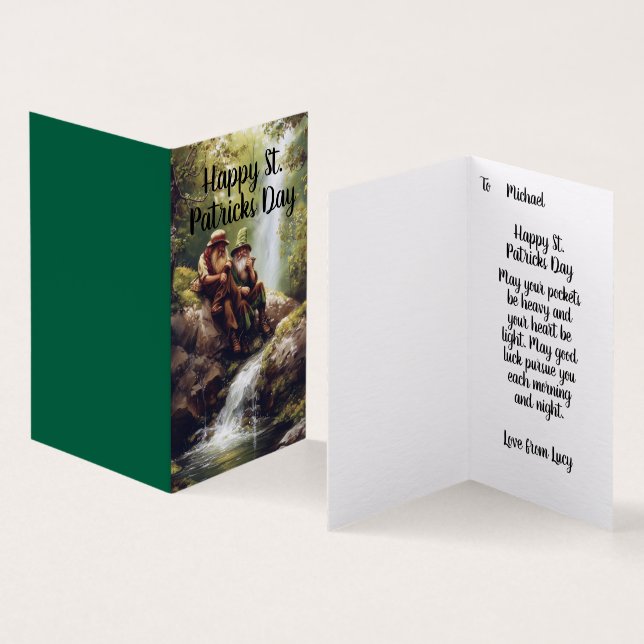 St. Patricks day blessing card (Inside and Outside)