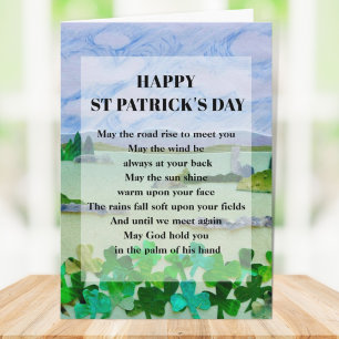 St Patrick's Day Blessing  Card