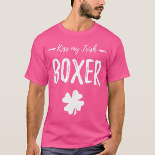 St Patricks Day Boxer Dog Mum Funny Irish Gift T-Shirt