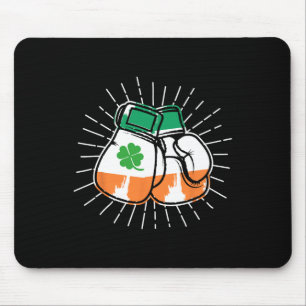 St. Patricks Day Boxing Lover Irish Gloves Paddys Mouse Mat