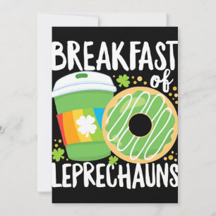 st patricks day breakfast of leprechauns coffee invitation