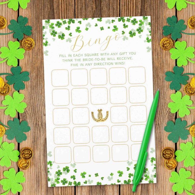 St. Patrick's Day Bridal Shower Bingo Game (Creator Uploaded)