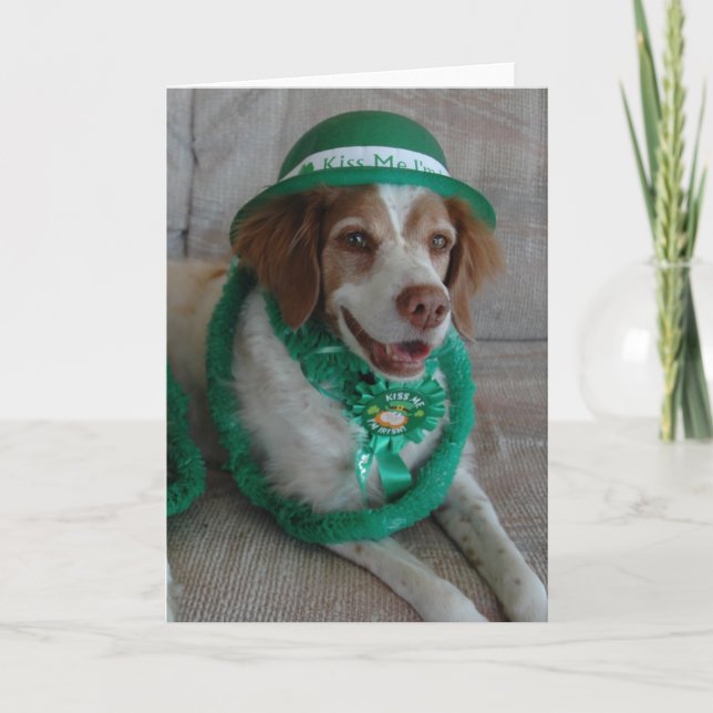 ST. PATRICKS DAY BRITTANY - Customised Card (Front)