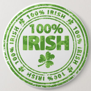 St Patrick's Day Button/Clovers 6 Cm Round Badge