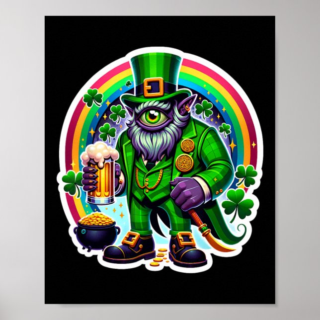St Patrick's Day Bylor Of The Evil Eye Irish Demon Poster (Front)