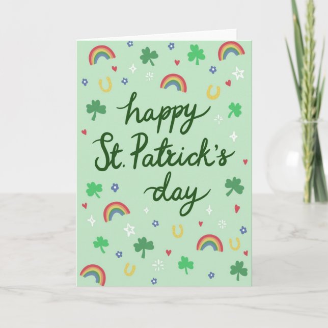 St Patrick's Day Card  (Front)