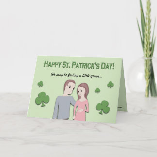 St. Patricks Day Card and Pregnancy Announcement