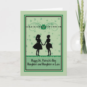 St. Patrick's Day Card, Daughter & Daughter in Law Card
