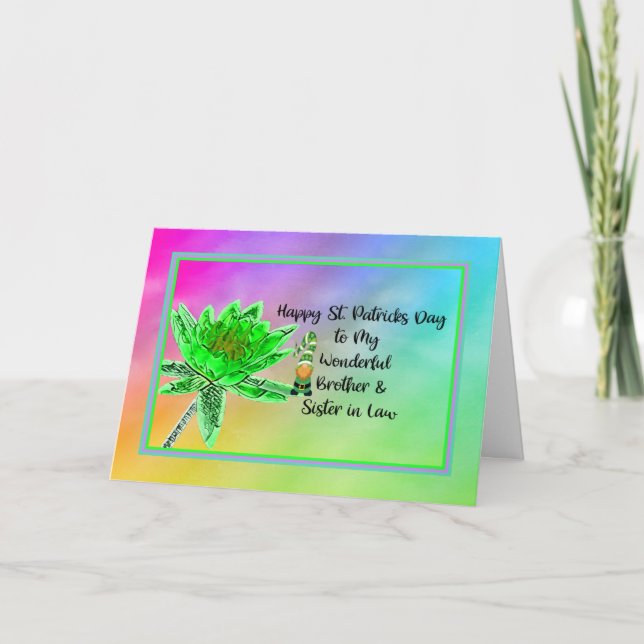 St. Patrick's Day Card for Brother & Sister in Law (Front)