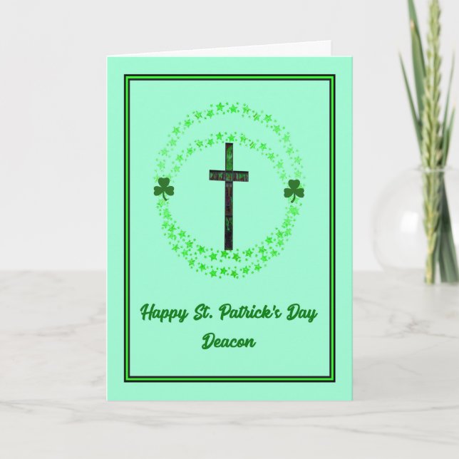 St. Patrick's Day Card for Deacon (Front)