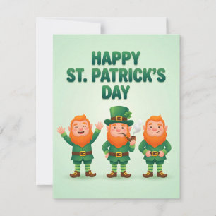 St Patrick's Day Card for Kids Leprechaun