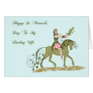 St. Patrick's Day Card for Wife