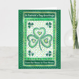 St Patrick's Day Card from Our House to Your House