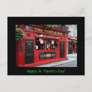 St. Patrick's Day card with Temple Bar