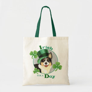 St. Patrick's Day Cardigan Welsh Corgi Tote Bag