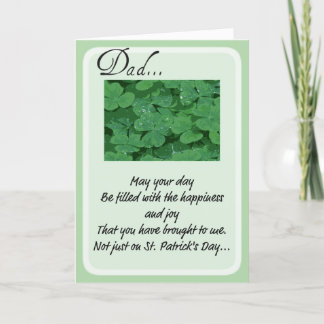 St. Patrick's Day Cards for Dad