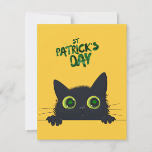 St. Patrick's Day Cat Funny Thank You Card