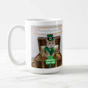 St Patrick's Day Cat Humor  Coffee Mug