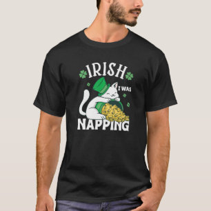 St. Patricks Day Cat i was napping Premium T-Shirt