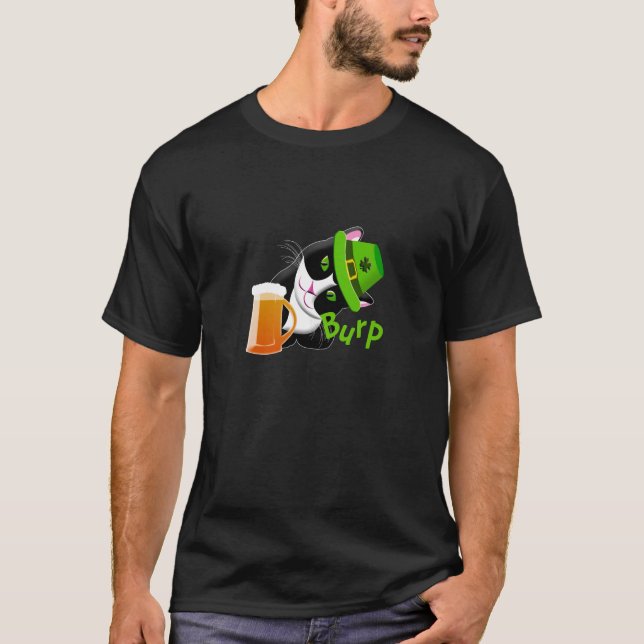 St. Patrick's Day Cat T-Shirt (Front)