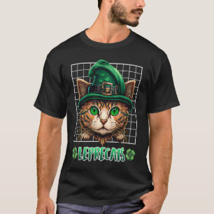 St Patrick's Day cats leprecats kittens T-Shirt