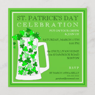 St. Patricks Day Celebration Party Invitation