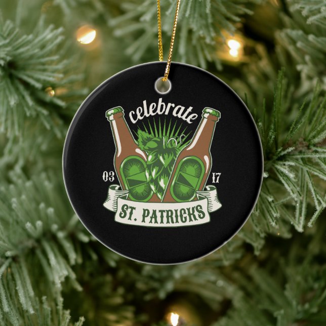 St patricks day ceramic tree decoration (Tree)
