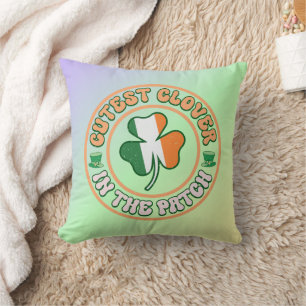 St. Patrick's Day Charm Cutest Clover in the Patch Cushion