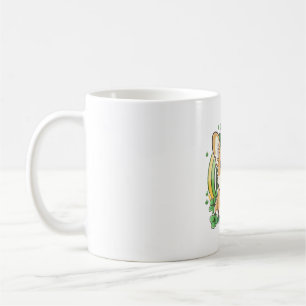 st patricks day - chibi corgi dog  coffee mug