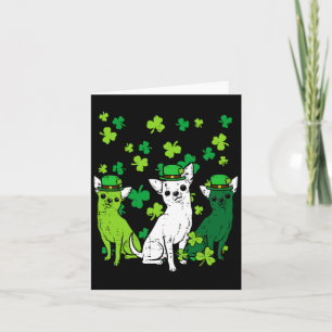 St Patricks Day Chihuahuas Dog Saint Paddys Men Wo Card