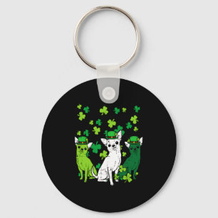 St Patricks Day Chihuahuas Dog Saint Paddys Men Wo Key Ring