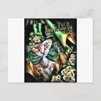 St Patrick's Day Claude Postcard